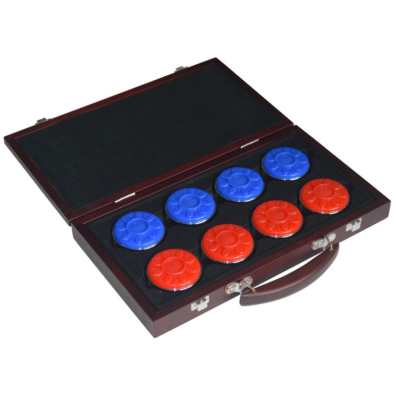 Hathaway Pro-Series Shuffleboard Puck Set, Red/Blue - Image 3